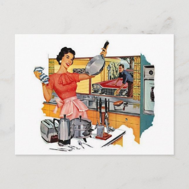 Postal Retro Housewife (Anverso)