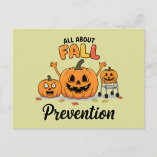 Postal Retro I Love Fall Prevention Fall Occupation