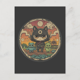 Postal Retro Island Pals: Gato Ninja