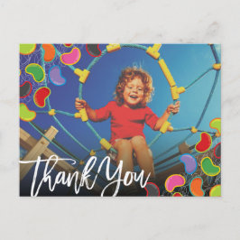 Postal Retro Jellybeans Pop Kids Foto Cumpleaños Gracias