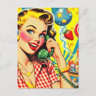 Postal Retro Kitsch Pin