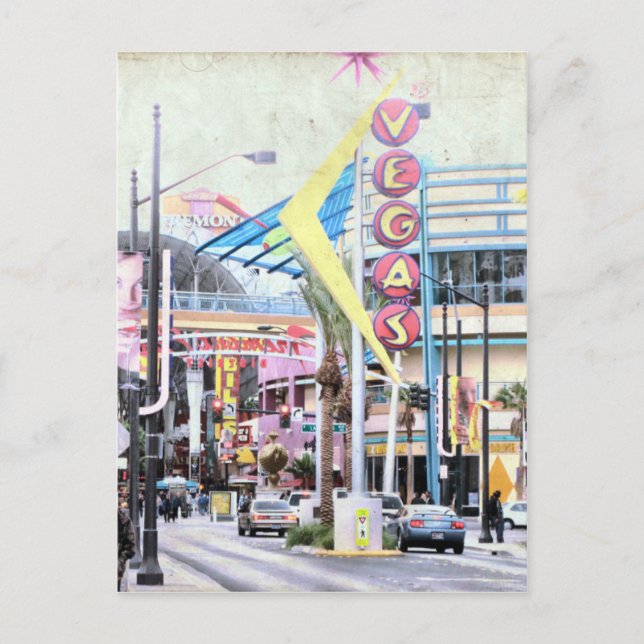 Postal Retro Las Vegas (Anverso)