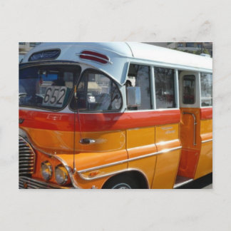 Postal Retro Malta bus