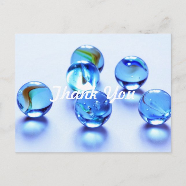 Postal Retro Marbles Gracias (Anverso)