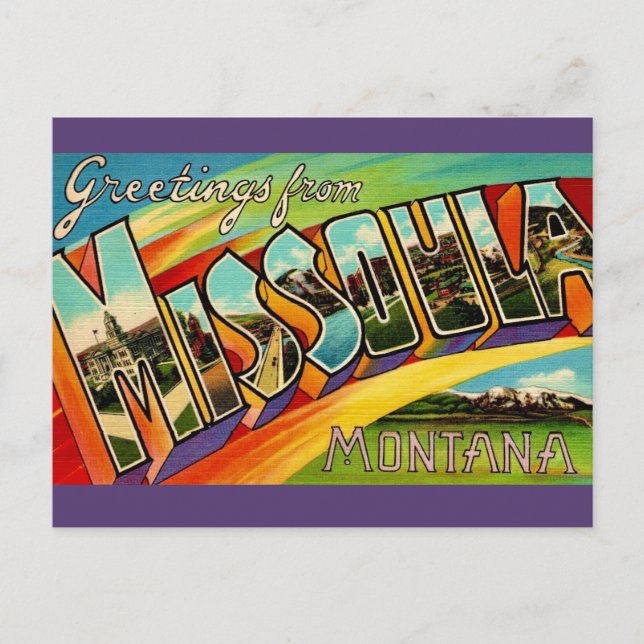 Postal Retro Missoula MT  (Anverso)