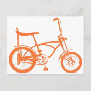 Postal Retro Naranja Krate Banana Seat Bike