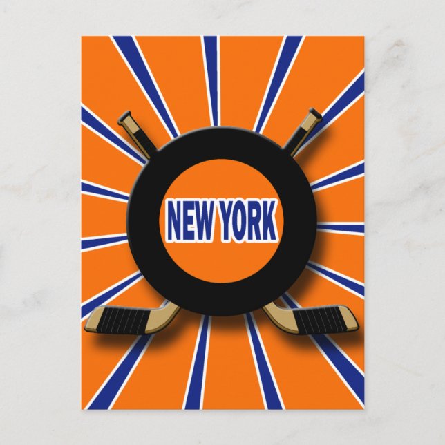POSTAL RETRO NEW YORK HOCKEY (Anverso)