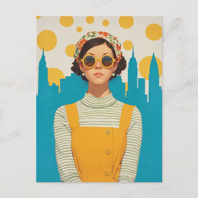 Postal Retro New York Sunshine (Anverso)
