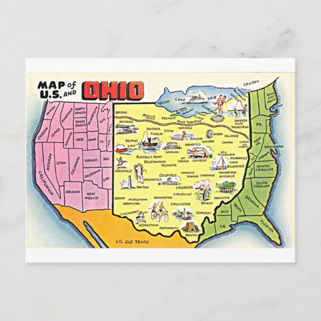 postal Retro Ohio (Anverso)