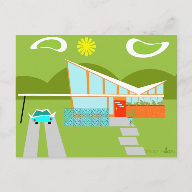 Postal Retro Palm Springs House (Anverso)