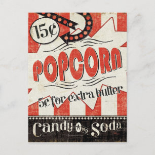 Postal Retro Popcorn