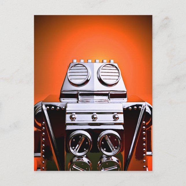 Postal Retro Recortada Toy Robot 04 (Anverso)