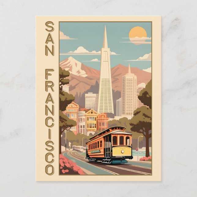 Postal Retro San Francisco (Anverso)