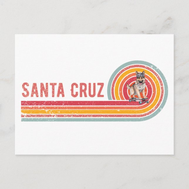 Postal Retro Santa Cruz Skateboarding Alemana Shepherd (Anverso)