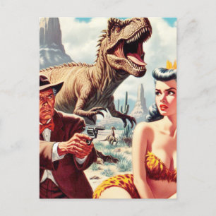 Postal Retro Sci-Fi Pin Up