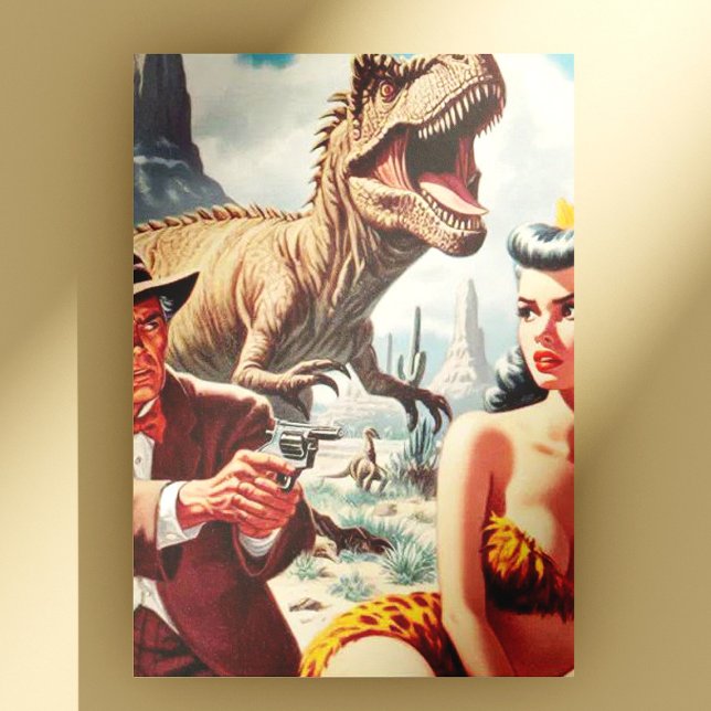 Postal Retro Sci-Fi Pin Up (Subido por el creador)