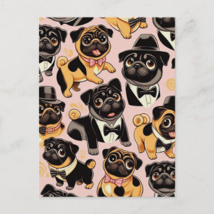 Postal Retro Seamless Cum Pug