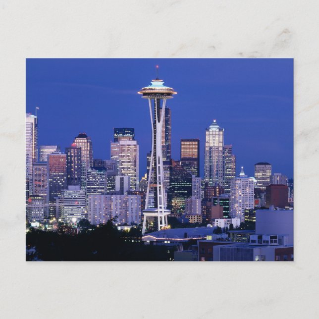 Postal Retro Seattle (Anverso)
