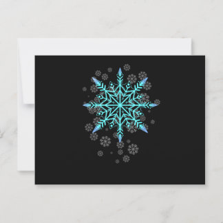Postal Retro Snowflake para mujeres