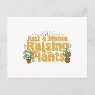 Postal Retro Solo una Mamá Criando Plantas SVG
