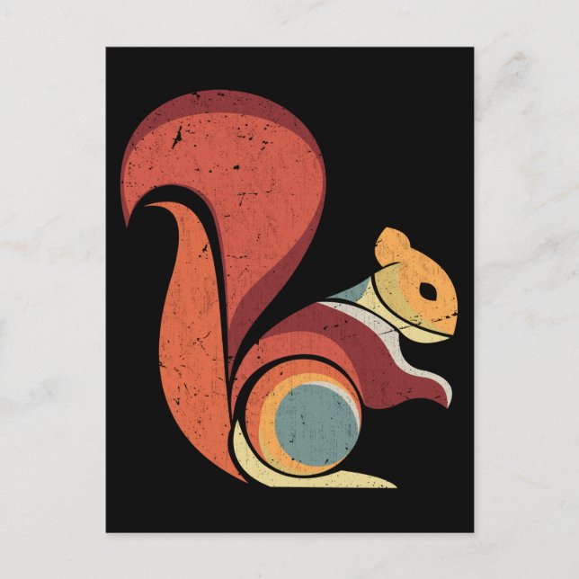 Postal Retro Squirúrgicas Hombres Mujeres Rodent Animal (Anverso)