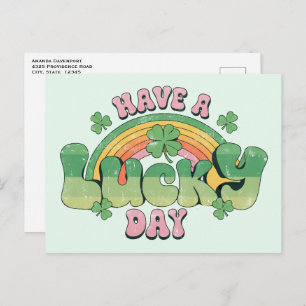 Postal Retro St. Patrick's Day, que tiene suerte