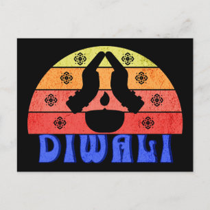 Postal Retro Sunset Diwali