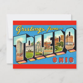 Postal retro Toledo Ohio