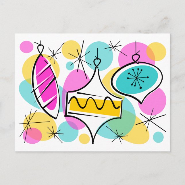 Postal Retro Tree Baubles (Anverso)
