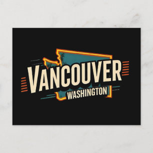 Postal Retro Vancouver Estado de Washington