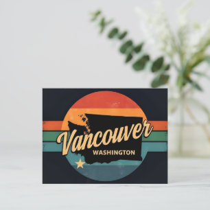 Postal Retro Vancouver Estado de Washington