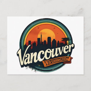Postal Retro Vancouver Estado de Washington