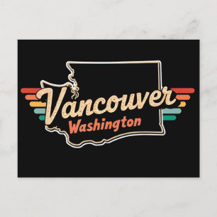 Postal Retro Vancouver Estado de Washington