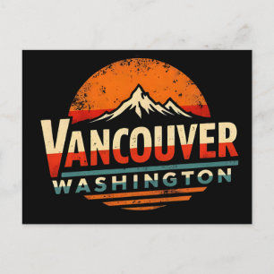 Postal Retro Vancouver Estado de Washington