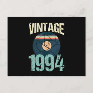 Postal Retro Vintage 1994 Cumpleaños número 26 Disco Vini