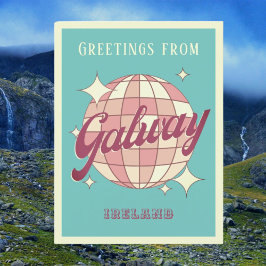 Postal retro vintage de Galway Ireland