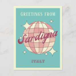 Postal retro vintage de Sardigna