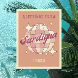 Postal retro vintage de Sardigna