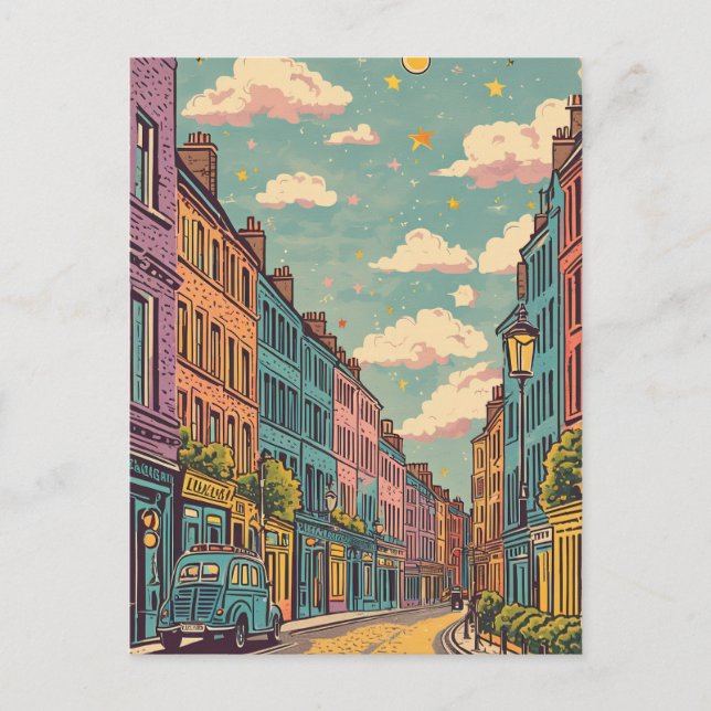 Postal retro vintage Dublin Irlanda (Anverso)