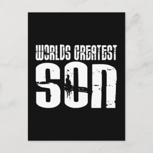 Postal Retro Vintage Genial Hijos El Mejor Hijo del Mundo