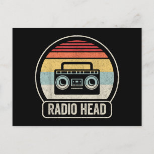Postal Retro Vintage Radio Head