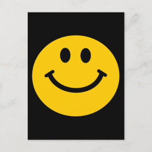 Postal Retro Yellow Happy Face