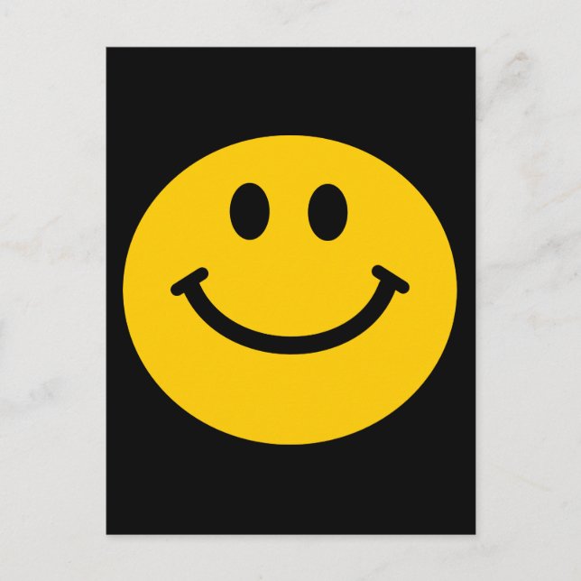 Postal Retro Yellow Happy Face (Anverso)