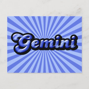 Postal Retro Zodiac Gemini