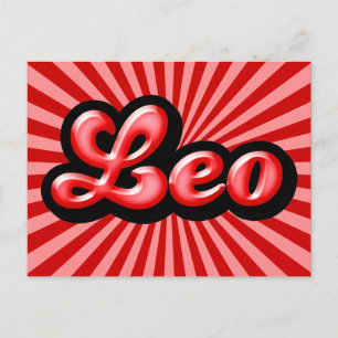 Postal Retro Zodiac Leo