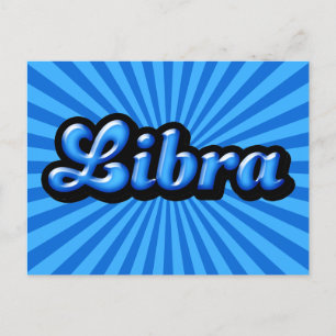 Postal Retro Zodiac Libra