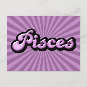 Postal Retro Zodiac Pisces