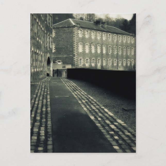 Postal Retroceder en el tiempo - Calles de New Lanark (Anverso)