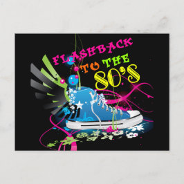 Postal Retroceso al Neon Sneaker de los años 80