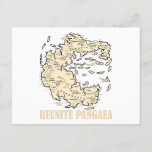Postal Reúne Pangaea World map History Funny Geology Gi
